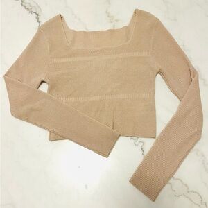 Beige crop top size small